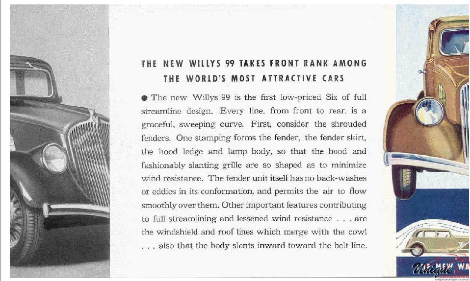 1933 Willys 99 Brochure Page 8